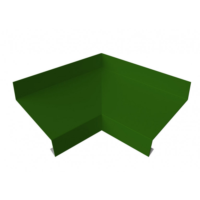 Угол отлива внутренний 70 0,45 PE с пленкой RAL 6002 лиственно-зеленый