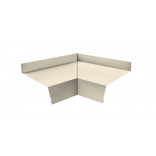 Угол отлива внутренний 70 0,45 Print Elite с пленкой Milky Wood TwinColor