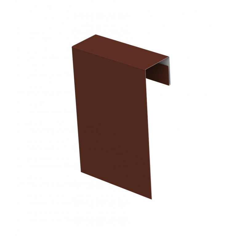 Соединительный профиль фибросайдинга 0,5 Satin с пленкой RAL 8017 шоколад (2м)