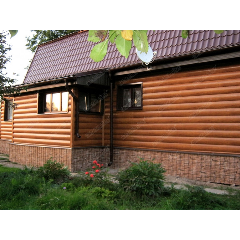 Сталь Блок-хаус 0,390 Grand Line 0,45 Print Elite Snow Wood
