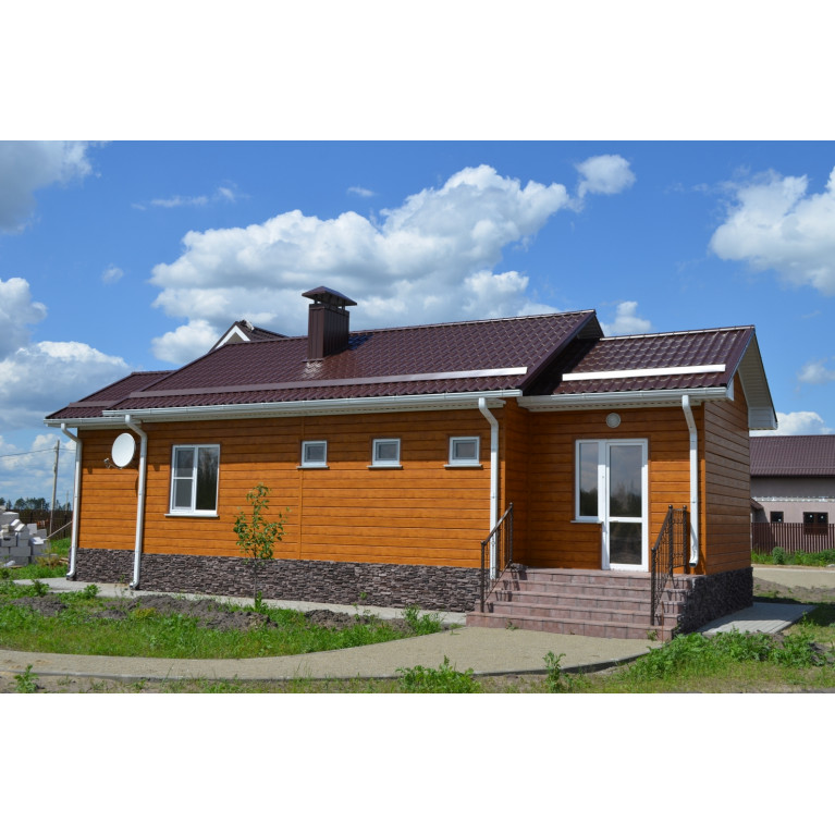 ЭкоБрус 0,345 Grand Line 0,45 Print Elite с пленкой Golden Wood