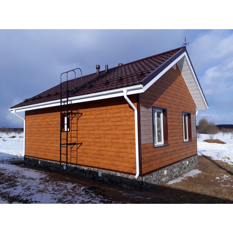 ЭкоБрус 0,345 Grand Line 0,45 Print Elite с пленкой Golden Wood