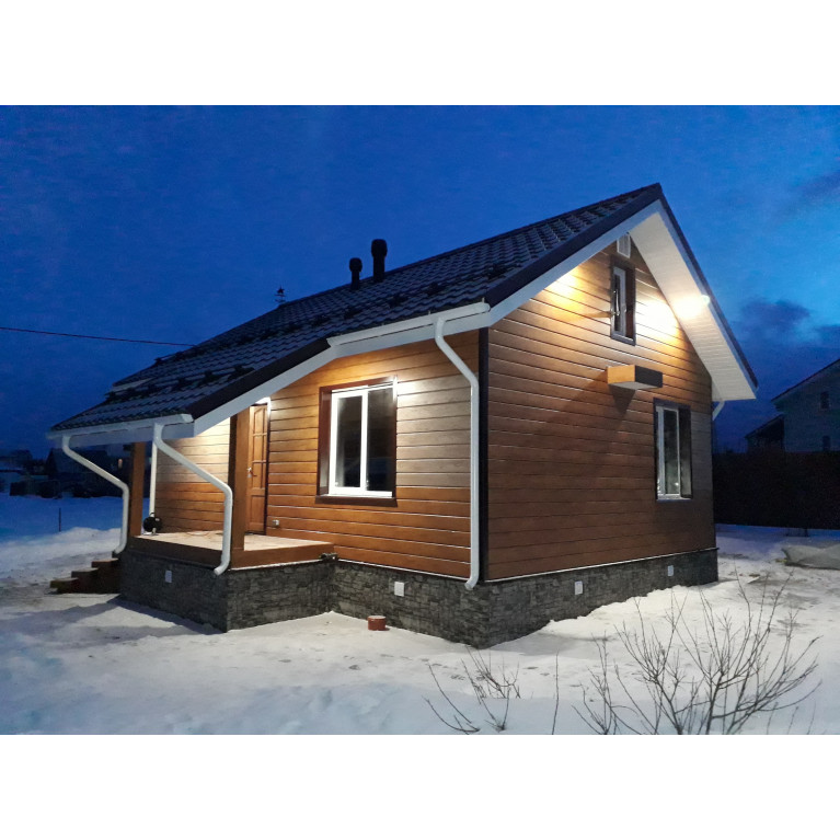 ЭкоБрус 0,345 Grand Line 0,45 Print Elite с пленкой Golden Wood