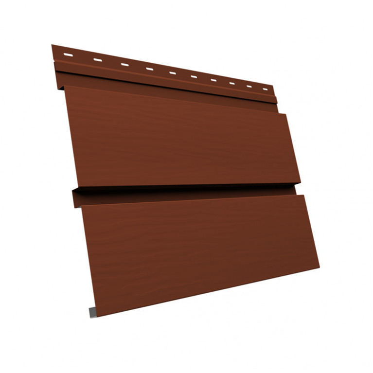 Квадро брус 3D 0,5 Satin Matt с пленкой RAL 8004 терракота