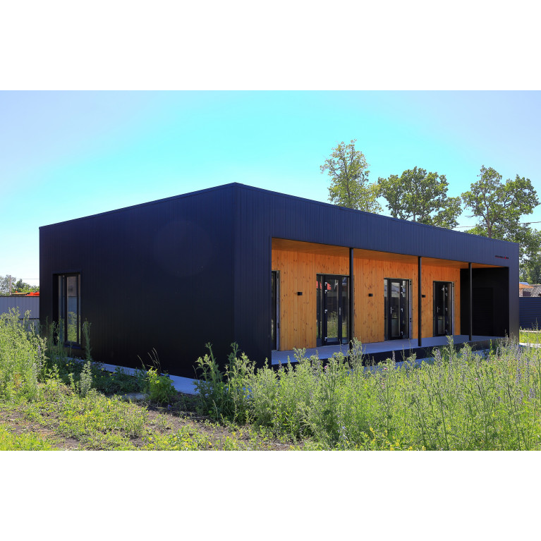 Вертикаль 0,2 Grand Line gofr 0,5 Rooftop Бархат с пленкой RAL 9005 черный