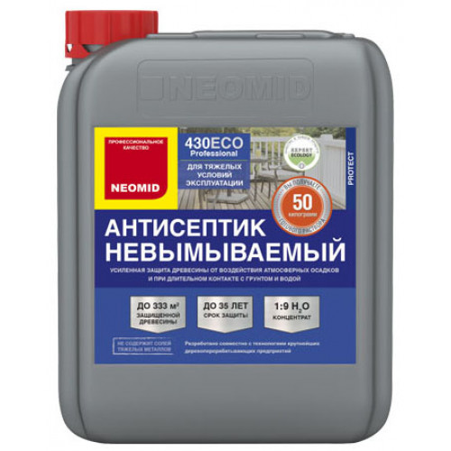 Антисептик NEOMID 430 ECO невымываемый консервант для древесины 30 кг,1:9 (канистра)