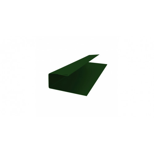 J-Профиль 12мм 0,5 Satin с пленкой RAL 6005 зеленый мох (2,5м)