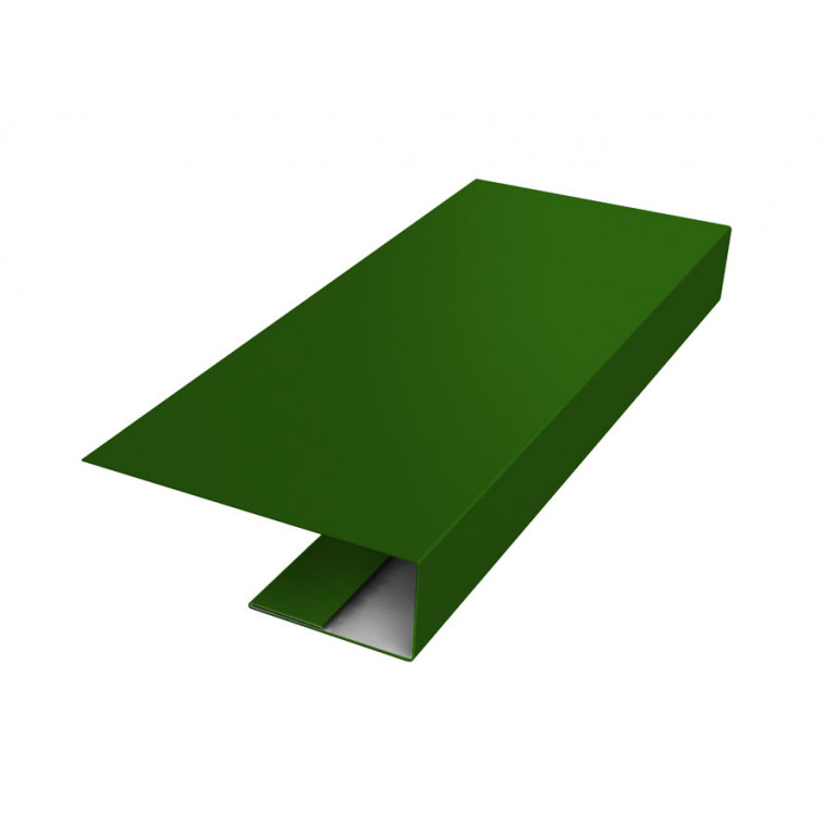 J-Профиль 18мм 0,45 PE с пленкой RAL 6002 лиственно-зеленый (2,5м)
