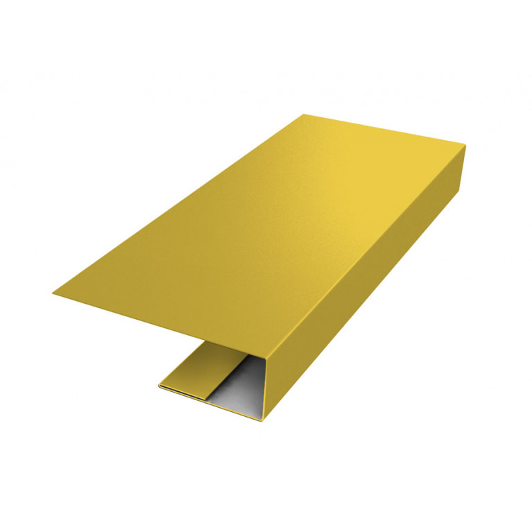 J-Профиль 18мм 0,45 PE с пленкой RAL 1018 цинково-желтый (2,5м)