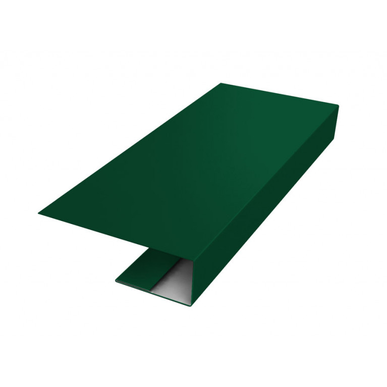 J-Профиль 18мм 0,45 PE с пленкой RAL 6005 зеленый мох (2м)