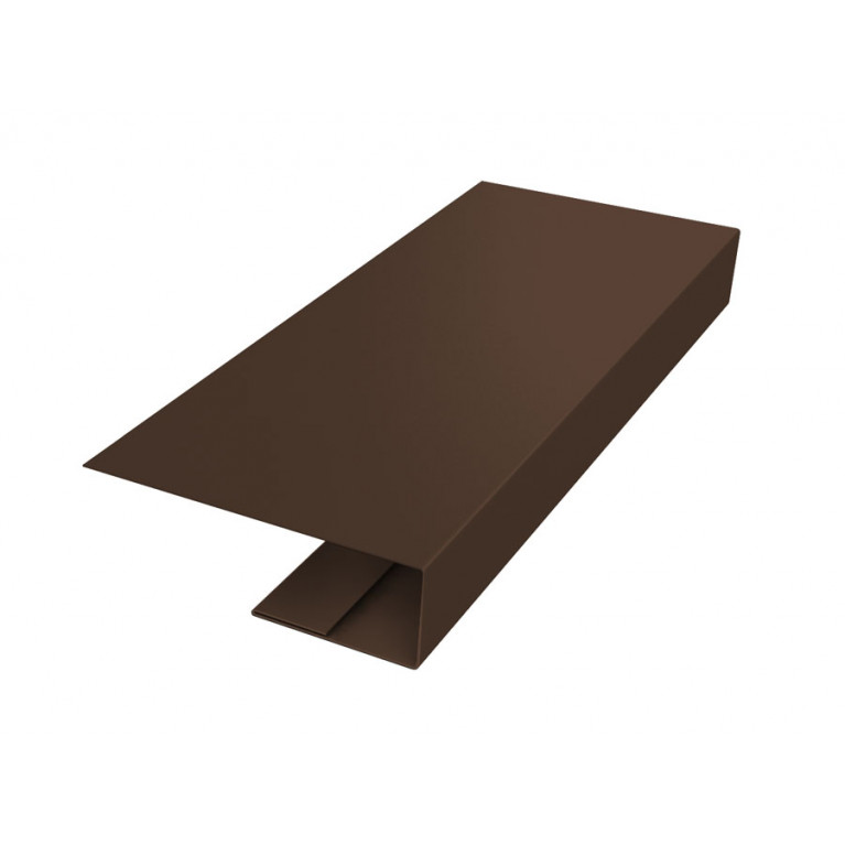 J-Профиль 18мм 0,5 Velur X RAL 8017 шоколад (2,5м)