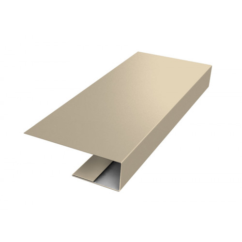 J-Профиль 18мм 0,5 Satin с пленкой RAL 1015 светлая слоновая кость (3м)