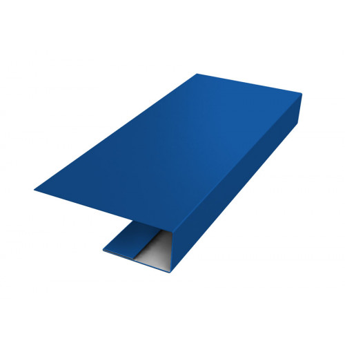 J-Профиль 18мм 0,5 Satin с пленкой RAL 5005 сигнальный синий (3м)