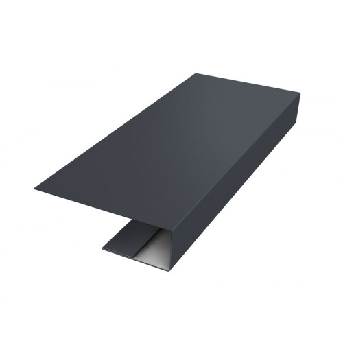 J-Профиль 18мм 0,5 Satin Matt TX RAL 7024 мокрый асфальт (3м)