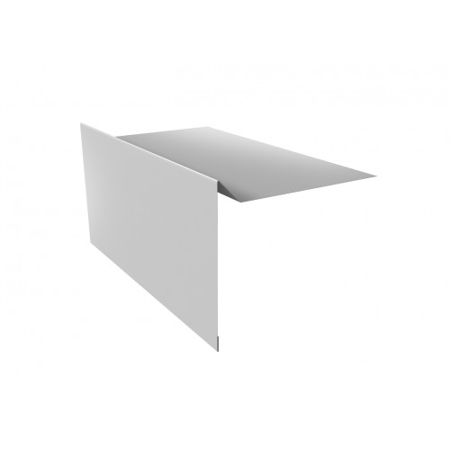 Планка ветровая для мягкой кровли 100х20х70 0,5 Satin с пленкой RAL 7004 сигнальный серый (3м)