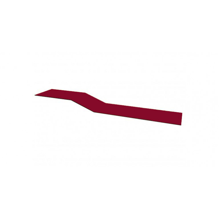 Планка крепежная фальц 0,45 PE с пленкой RAL 3003 рубиново-красный (2,5м)