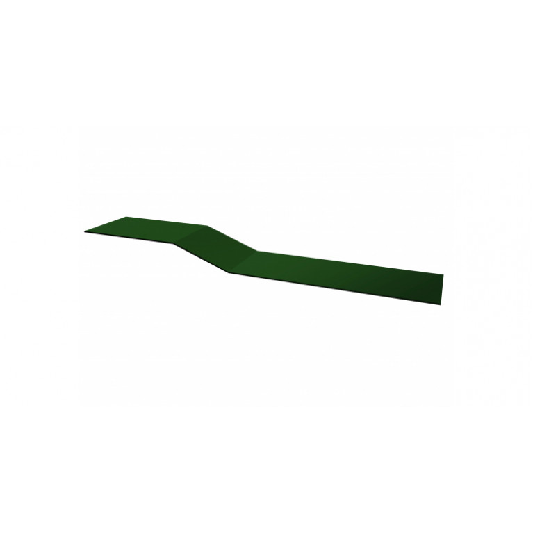 Планка крепежная фальц 0,7 PE с пленкой RAL 6005 зеленый мох (2,5м)