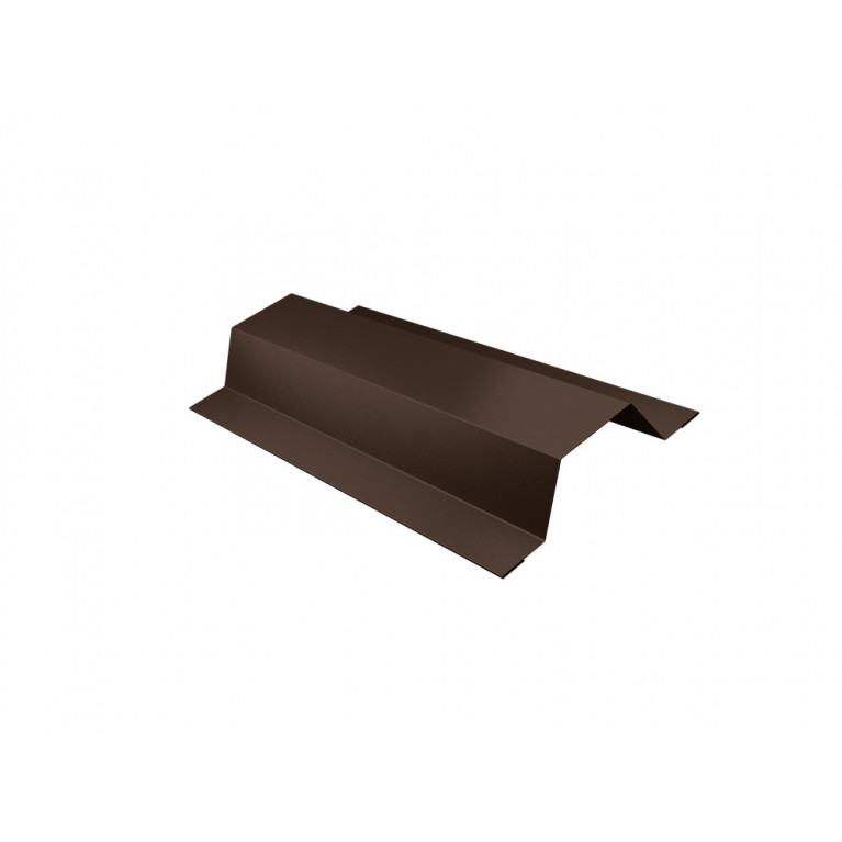 Планка опорная фальц 0,45 PE RAL 8017 шоколад (0,43 м)