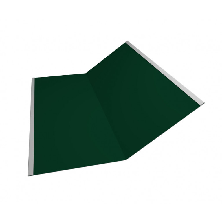 Планка ендовы нижней 300х300 0,4 PE с пленкой RAL 6005 зеленый мох (2,5м)