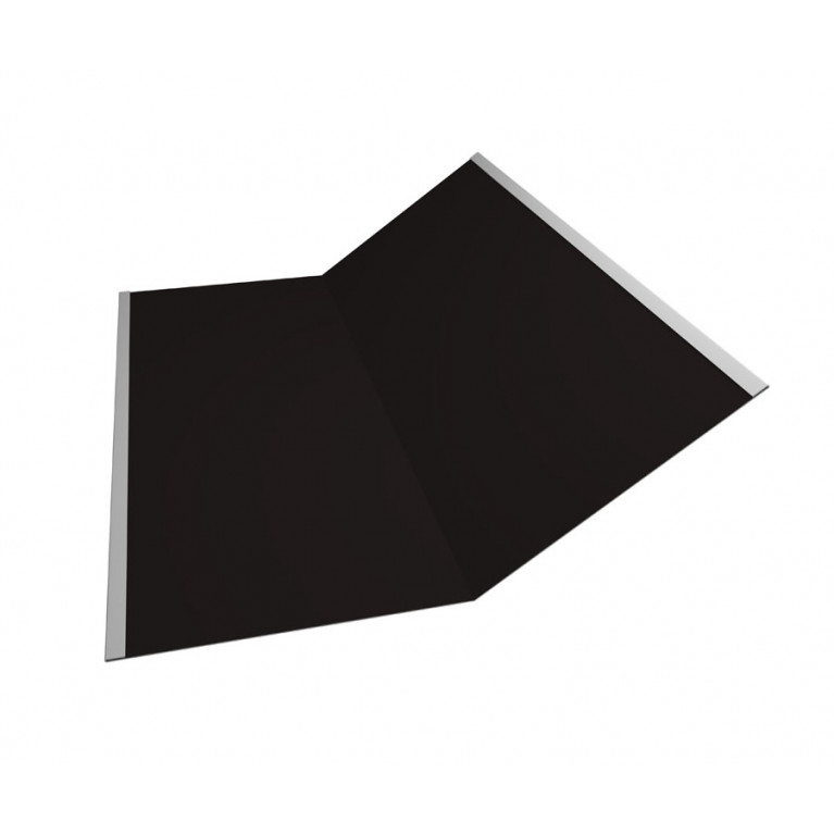 Планка ендовы нижней 300х300 0,45 Drap RAL 9005 черный (2,5м)