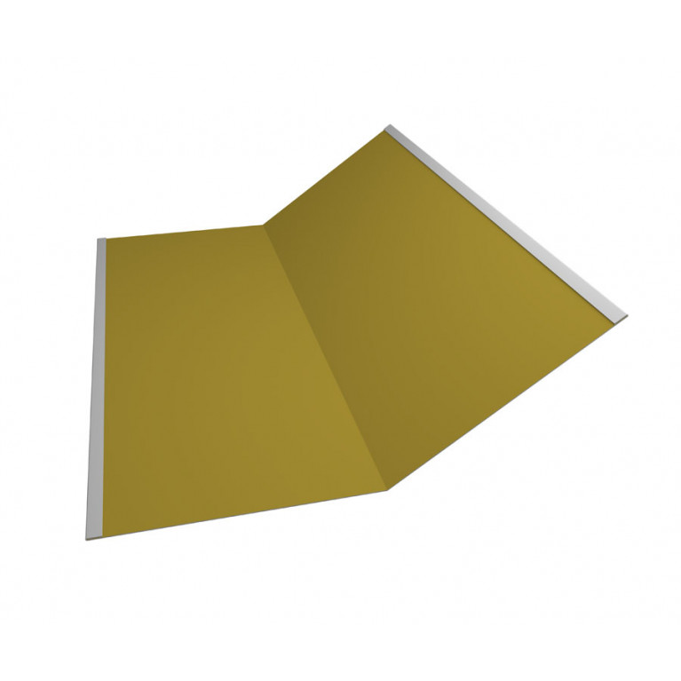 Планка ендовы нижней 300х300 0,45 PE с пленкой RAL 1018 цинково-желтый (2,5м)