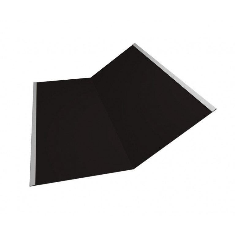 Планка ендовы нижней 300х300 0,45 PE с пленкой RAL 9005 черный (3м)