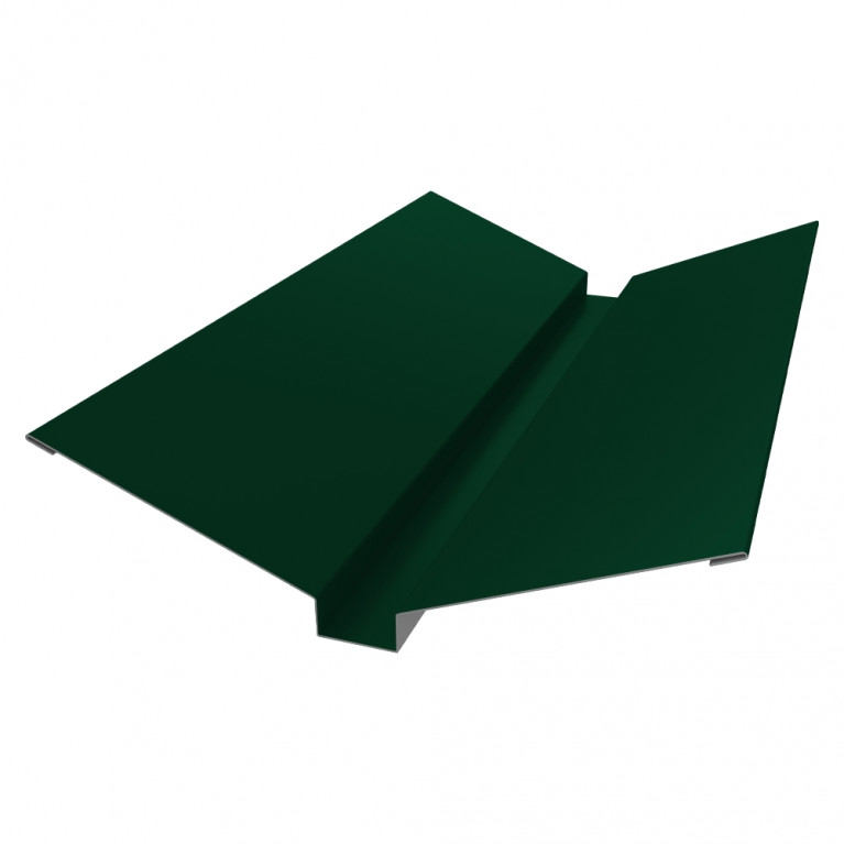 Планка ендовы верхней 115х30х115 0,45 Drap RAL 6005 зеленый мох (2,5м)