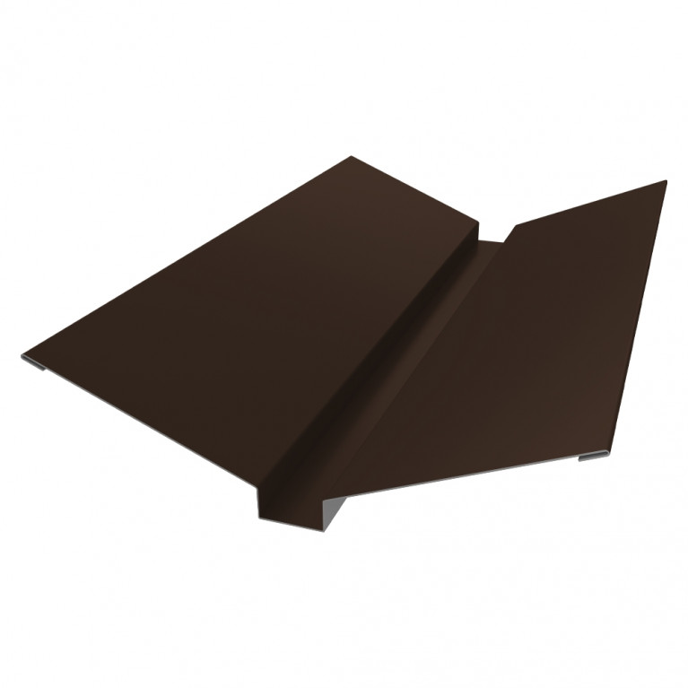 Планка ендовы верхней 115х30х115 0,45 Drap RAL 8017 шоколад (2,5м)
