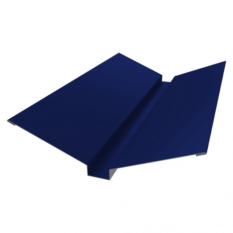 Планка ендовы верхней 115х30х115 0,45 PE с пленкой RAL 5002 ультрамариново-синий (2,5м)