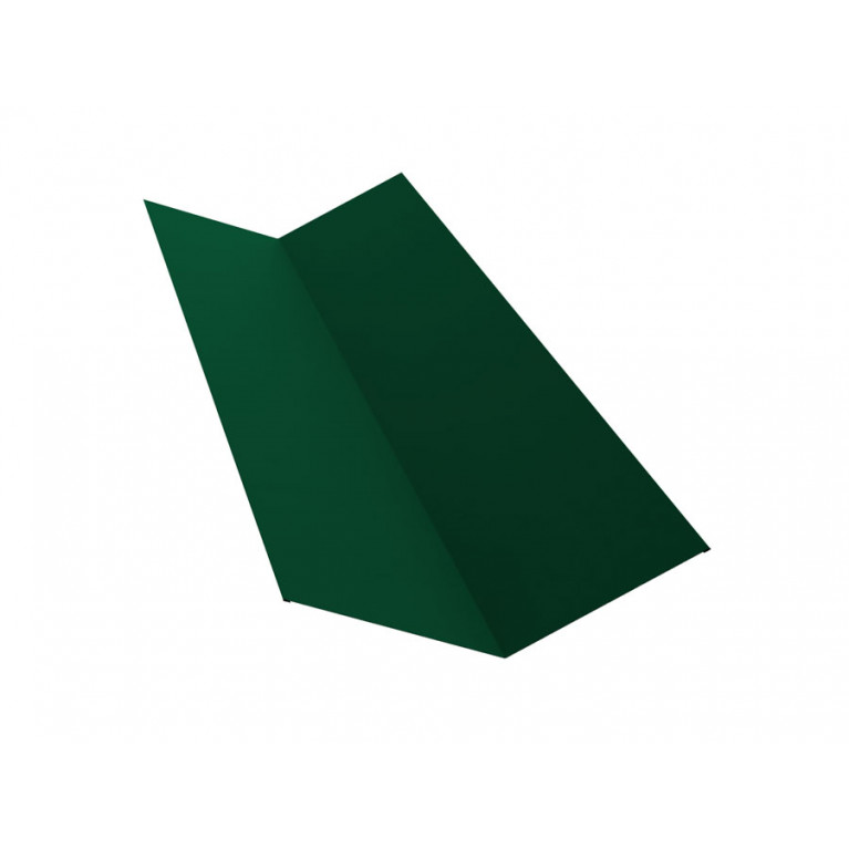 Планка ендовы верхней 145х145 0,45 Drap RAL 6005 зеленый мох (2,5м)
