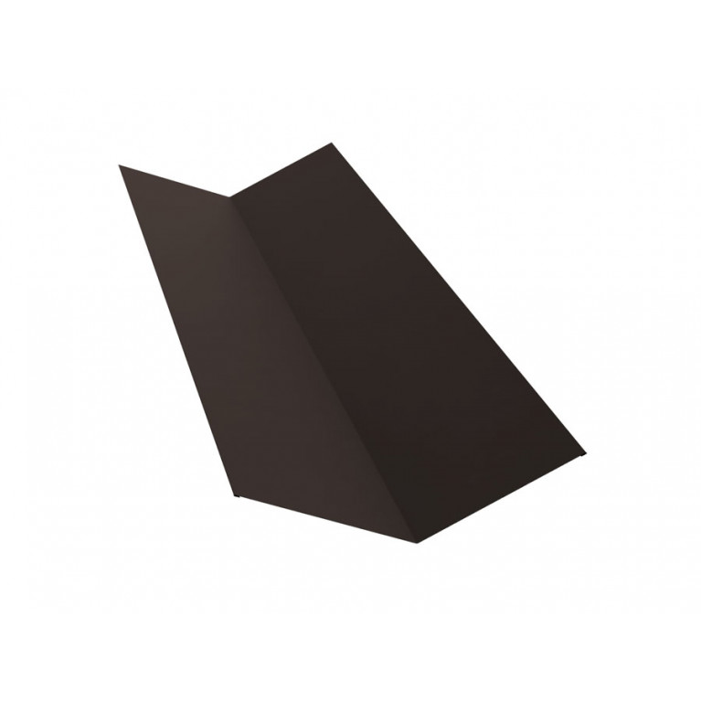 Планка ендовы верхней 145х145 0,45 Drap RR 32 темно-коричневый (2,5м)