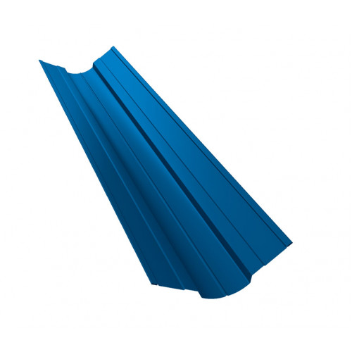 Планка ендовы верхней фигурной 70x70 0,5 Satin с пленкой RAL 5005 сигнальный синий (2,5м)
