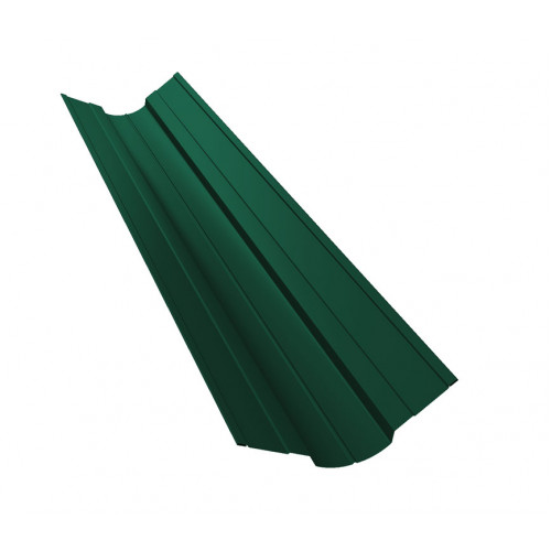 Планка ендовы верхней фигурной 70x70 0,5 Satin с пленкой RAL 6005 зеленый мох (2м)