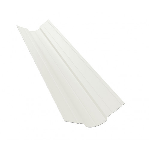 Планка ендовы верхней фигурной 70x70 0,5 Satin с пленкой RAL 9003 сигнальный белый (2м)