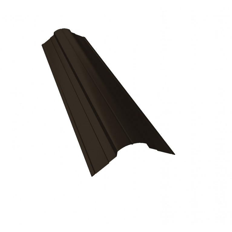Планка конька фигурного 70x70 0,5 Rooftop Matte RR 32 темно-коричневый