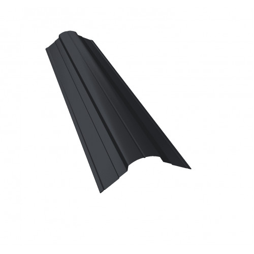 Планка конька фигурного 70x70 0,5 Satin Мatt RAL 7024 мокрый асфальт