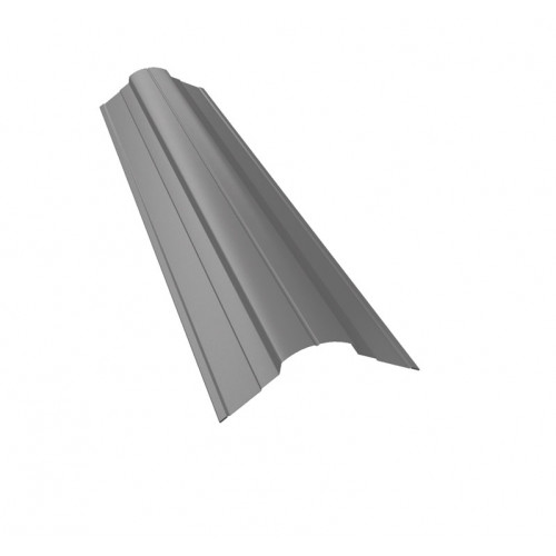 Планка конька фигурного 70x70 0,5 Satin с пленкой RAL 7004 сигнальный серый (3м)