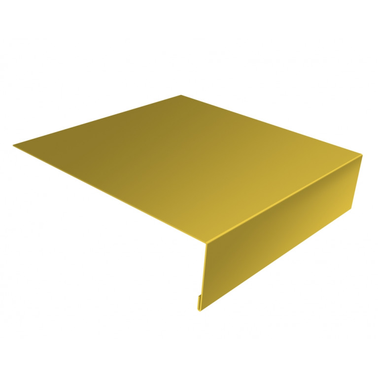 Планка лобовая/околооконная простая 190х50 0,45 PE с пленкой RAL 1018 цинково-желтый (2м)