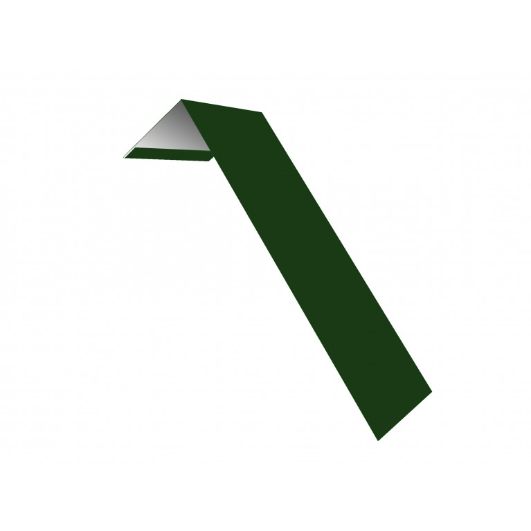 Планка лобовая/околооконная простая 190х50 0,45 PE с пленкой RAL 6002 лиственно-зеленый