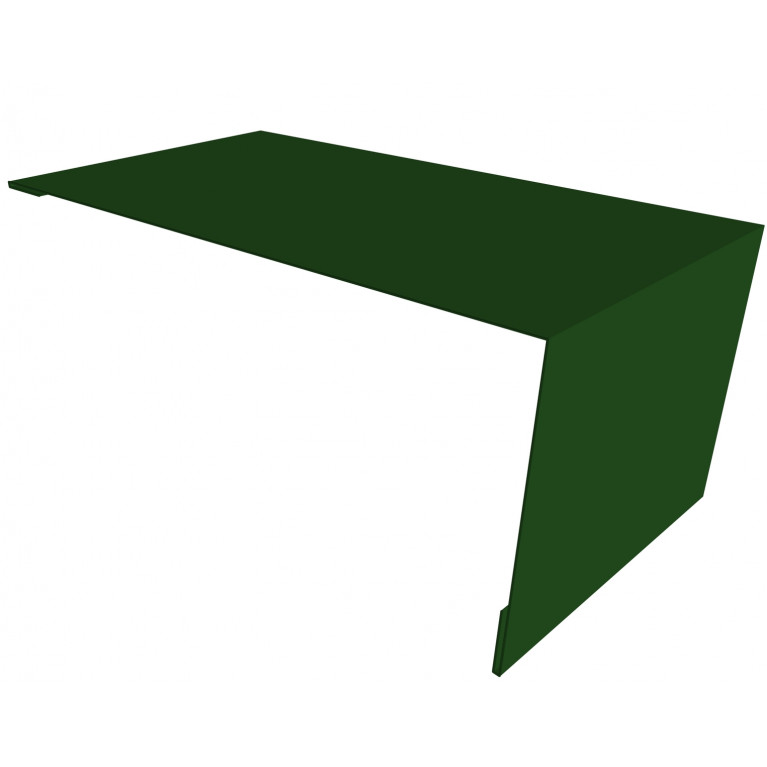 Планка мансардная 0,45 PE с пленкой RAL 6002 лиственно-зеленый (2,5м)