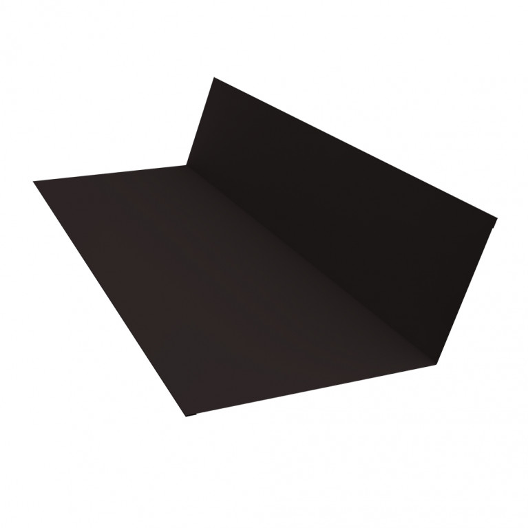 Планка примыкания 150х250 0,5 GreenCoat Pural BT, matt RR 33 черный (RAL 9004 сигнальный черный) (3м)