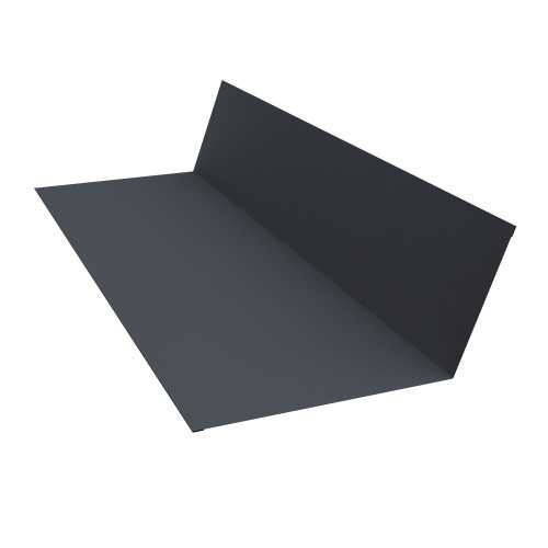 Планка примыкания 150х250 0,5 Satin Matt RAL 7024 мокрый асфальт (2,5м)