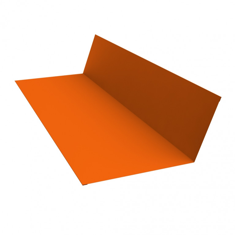 Планка примыкания 150х250 0,45 PE с пленкой RAL 2004 оранжевый (2м)