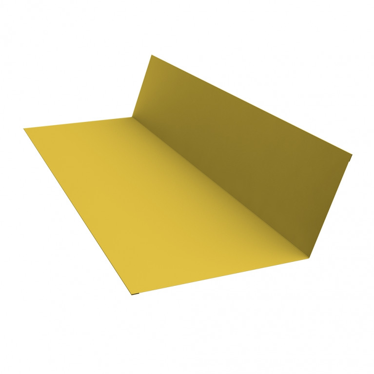Планка примыкания 150х250 0,45 PE с пленкой RAL 1018 цинково-желтый (2м)