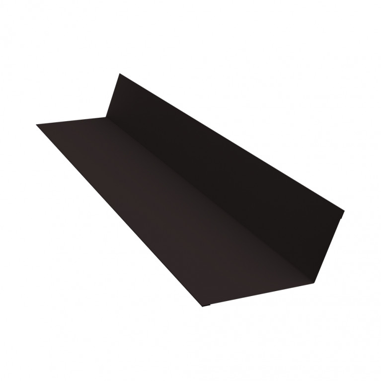 Планка примыкания 90х140 0,5 GreenCoat Pural BT, matt RR 33 черный (RAL 9004 сигнальный черный) (3м)