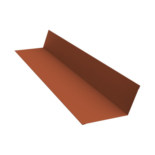 Планка примыкания 90х140 0,5 Satin Matt RAL 8004 терракота (2,5м)