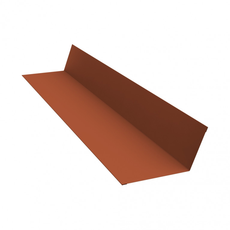 Планка примыкания 90х140 0,5 Satin Matt RAL 8004 терракота (2,5м)