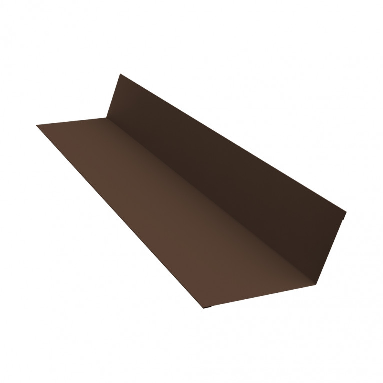 Планка примыкания 90х140 0,4 PE с пленкой RAL 8017 шоколад (2м)
