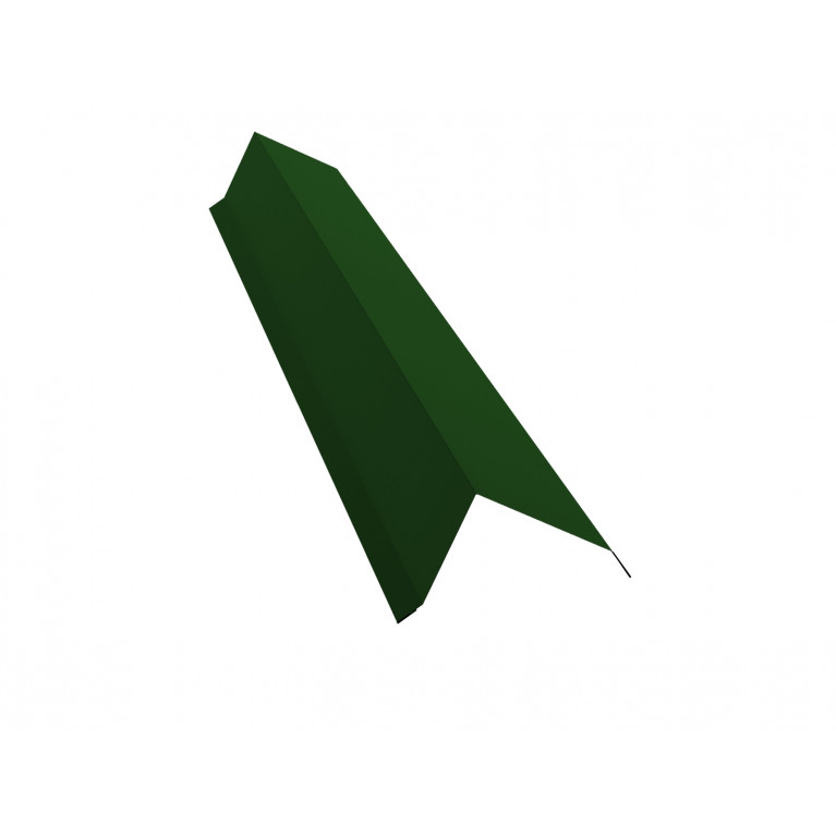 Планка торцевая 142х100 0,45 PE с пленкой RAL 6002 лиственно-зеленый