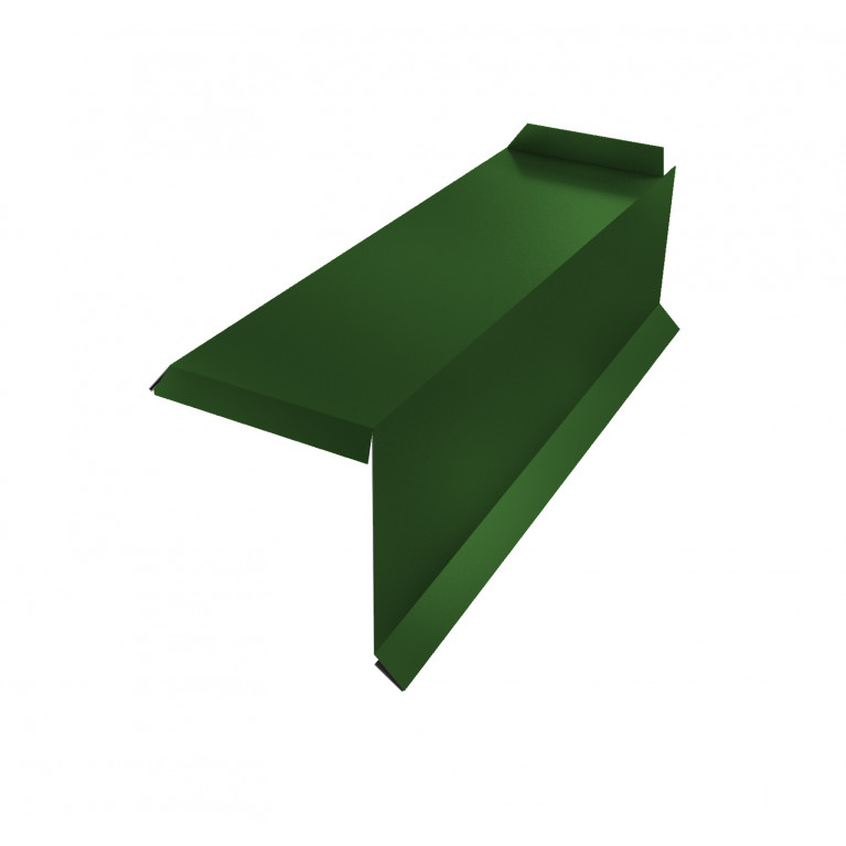 Планка торцевая сегментная 30мм Правая 0,45 PE с пленкой RAL 6002 лиственно-зеленый